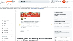 Tennis Express - Size 14.5 & 15 Shoes