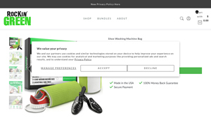 Rockin' Green - Shoe Washing Machine Bag