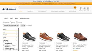 Florsheim - Men's Crossover Work MaxTRAX Steel Toe Dress Shoe