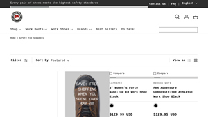 Steel Toes - Comfortable Safety Toe Sneakers