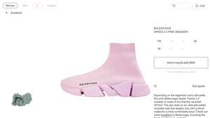 Balenciaga - Speed 2.0 Pink Sneaker