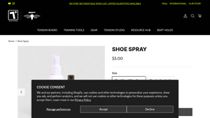 Tension Climbing - Shoe Spray