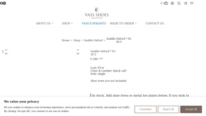 VASS - Saddle Oxford * P2 38.5