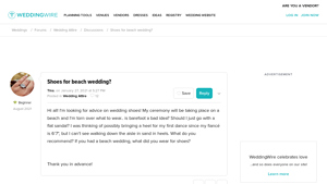WeddingWire - Beach Wedding Shoe Options