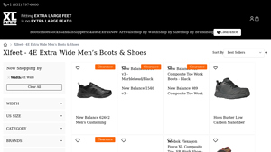 XL Feet - Men's 4E Wide Shoes & Boots