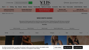 Yours Clothing - Women's Wide Width Shoes